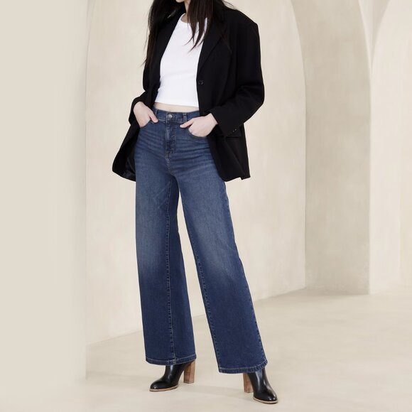 Banana Republic Denim - Banana Republic High-Rise Wide-Leg Jean
